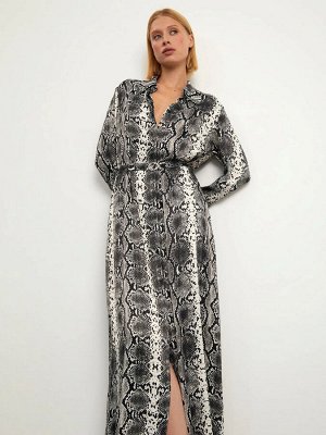 Платье макси с анималистичным принтом, PL1566/medea