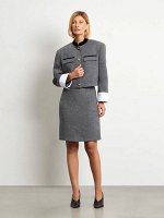 Юбка мини из шерсти, S1084/pan