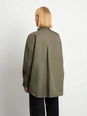 Рубашка в стиле гранж, B3074/fern