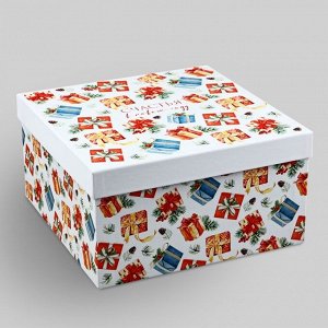 Коробка подарочная «Счастья в Новом году», 26 х 26 х 14 см