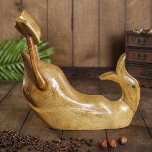 Подставка под бутылку «Классическая уточка», 37x28x13 см, дерево