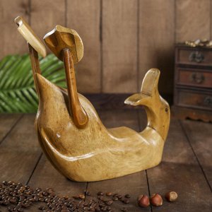 Подставка под бутылку «Классическая уточка», 37x28x13 см, дерево