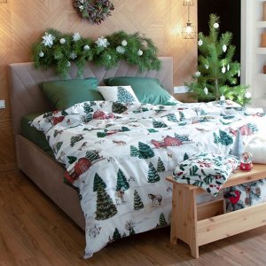Постельное бельё "Этель" Winter ranch дуэт 143х215 см 2 шт,220х240 см,70х70 см 2 шт,поплин 125 г/м2