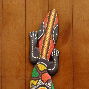 Панно декоративное "Ящерица геккон" 97х15х1,5 см МИКС