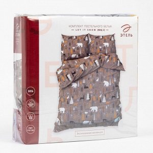 Постельное бельё "Этель" 1.5 сп Let it snow (вид 2) 143х215 см, 150х214 см, 70х70 см - 2 штуки