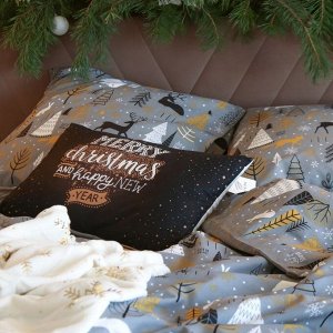 Постельное бельё "Этель" 1.5 сп Let it snow (вид 2) 143х215 см, 150х214 см, 70х70 см - 2 штуки