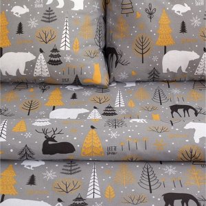 Постельное бельё "Этель" 1.5 сп Let it snow (вид 2) 143х215 см, 150х214 см, 70х70 см - 2 штуки