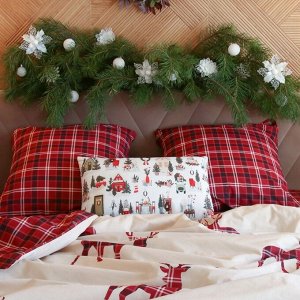 Постельное бельё "Этель" Scottish deer дуэт 143х215 см 2 шт,220х240 см,70х70 см 2 шт,поплин 125 г/м2