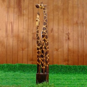 Сувенир "Два сетчатых жирафа". 100 см