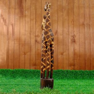 Сувенир "Два сетчатых жирафа". 100 см