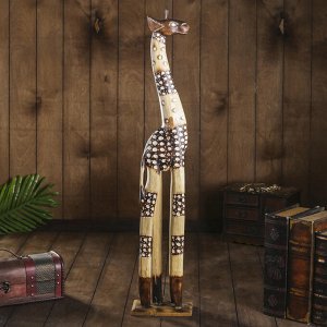 СИМА-ЛЕНД Сувенир дерево &quot;Жираф с узором сеточка&quot; 9,5х15,5х80 см