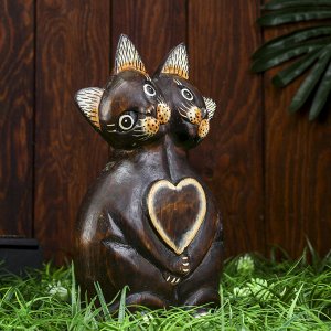 Интерьерный сувенир "Любящие кошки" 25 см