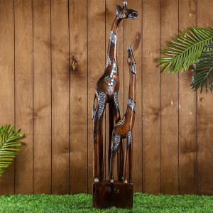 Интерьерный сувенир "Два жирафа - радуга" 100х19х8 см