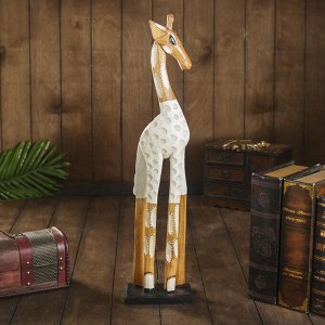 Сувенир дерево "Жираф белый костюмчик" 60 см