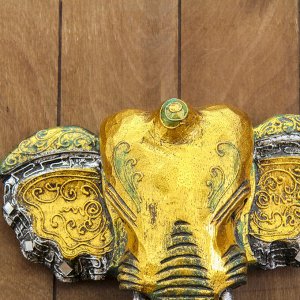 Панно настенное "Голова слона" 27х12х30 см