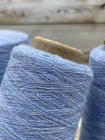 Пряжа для вязания 150 гр., Lamora 75% меринос экстрафайн 25% ангора (кардная пряжа)  1600м/100г Голубой меланж