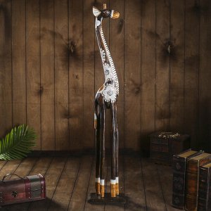 Сувенир дерево "Жираф с желтыми ножками" 11х18х100 см