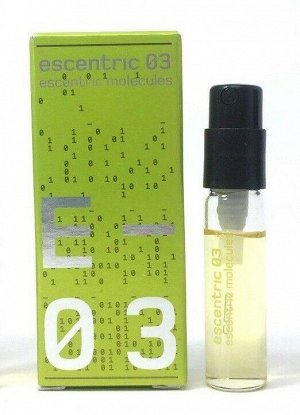 ESCENTRIC MOLECULES Escentric 01 unisex vial  2ml edt