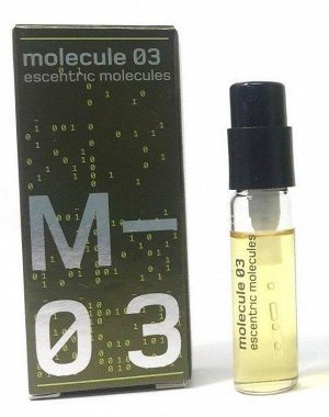 ESCENTRIC MOLECULES Molecule 03 unisex vial  2ml edt