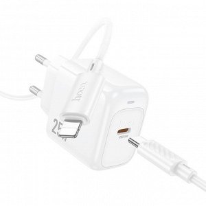 Сетевое зарядное устройство быстрая зарядка HOCO CS53A Surplus USB-C + кабель PD25W+QC3.0