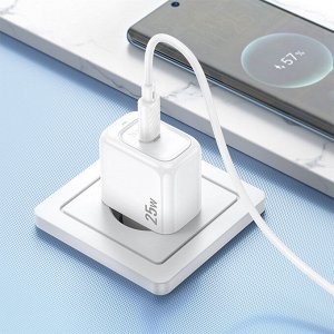 Сетевое зарядное устройство быстрая зарядка HOCO CS53A Surplus USB-C + кабель PD25W+QC3.0