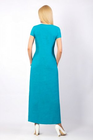 Платье женское "Лейла" модель 324/1 бирюза