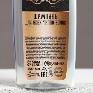 Подарочный набор «Настоящему мужику», гель для душа и шампунь для волос, 2x250 мл, Чистое счастье