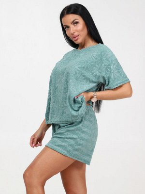 460 ЖЕНСКАЯ ПИЖАМА (шорты) (Зелёный)
