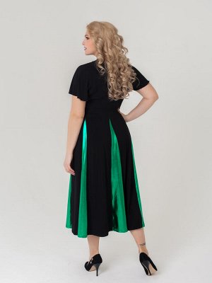 Платье Фиеста (чёрный/зелёный)