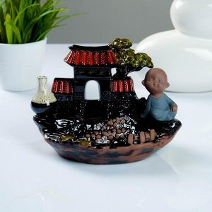 Благовоние на подставке "Китайский сад", аромат лаванды, 12 - 18 - 13 см