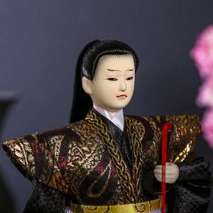 Кукла коллекционная "Самурай с длинными волосами с мечом" 30х12,5х12,5 см