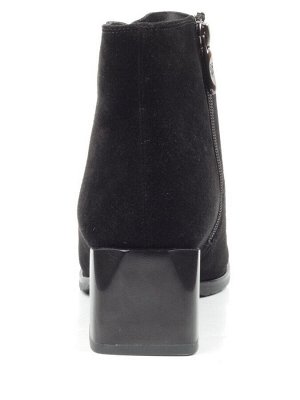 04-M20-6117 BLACK Ботинки женские зимние (натуральная замша, натуральный мех)