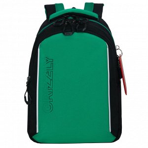 Рюкзак школьный GRIZZLY с карманом для ноутбука 13", анатомической спинкой, для мальчика