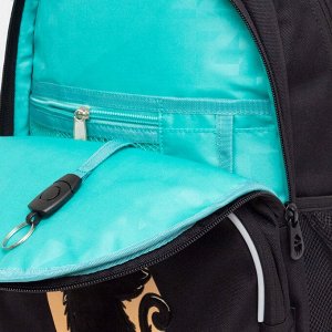 Рюкзак школьный GRIZZLY с карманом для ноутбука 13", анатомической спинкой, для девочки