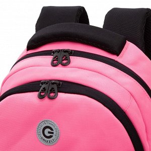 Рюкзак школьный GRIZZLY с карманом для ноутбука 13", анатомической спинкой, для девочки
