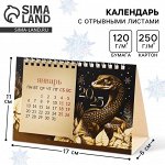 Календарь 2025 настольный с отрывными листами «Счастья в Новом году», 16,9 х 14 см
