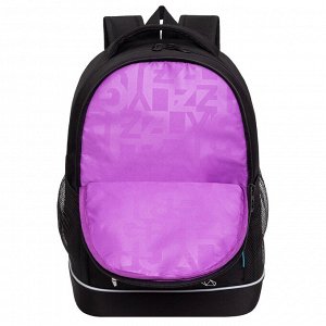 Рюкзак школьный GRIZZLY с карманом для ноутбука 13", жесткой спинкой, двумя отделениями, для девочки