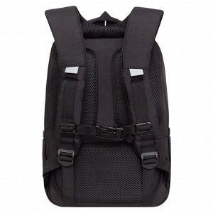 Рюкзак школьный GRIZZLY с карманом для ноутбука 13", двумя отделениями, анатомической спинкой, для девочки