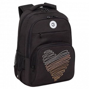 Рюкзак школьный GRIZZLY с карманом для ноутбука 13", анатомической спинкой, для девочки