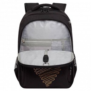 Рюкзак школьный GRIZZLY с карманом для ноутбука 13", анатомической спинкой, для девочки