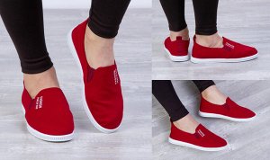 Обувь женская 2502 Кеды "В04 - V-Спорт" Красные