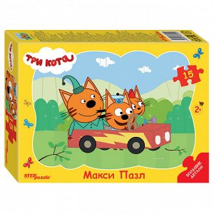 Контурный МАКСИ пазл 15 эл.   "Три кота" (АО "СТС") 65009