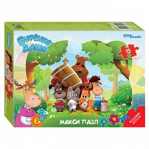 Контурный МАКСИ пазл 15 эл. "Буренка Даша" (Riki) 65001