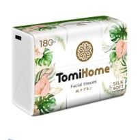 Салфетки бумажные мягк. упаковка 2 слоя, TomiHome Флора 180 шт