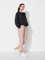 UNIQLO - свободные брюки из хлопка до щиколотки - PINK
