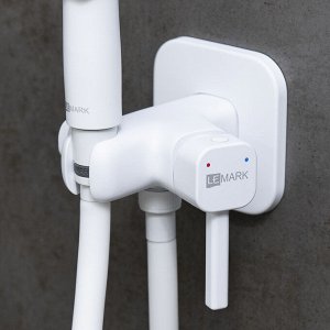 LM7165MW "Соло" Смеситель с гигиеническим душем, встраиваемый, белый