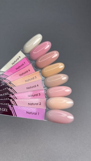 NATURAL 01 гель Unique для наращивания/моделирования и укрепления ногтей, 15 мл