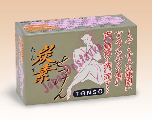"Fudo Kagaku" "BINOTOMO-TANSO" Очищающее и увлажняющее мыло на основе древесного уг