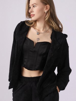 Спортивный костюм женский КП200 Черный-Матовый