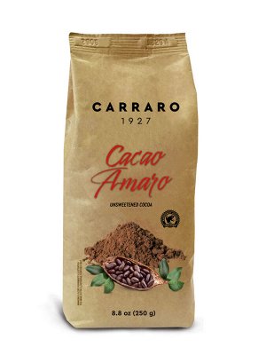 Растворимое какао Carraro Cacao Amaro, 250 г, Италия